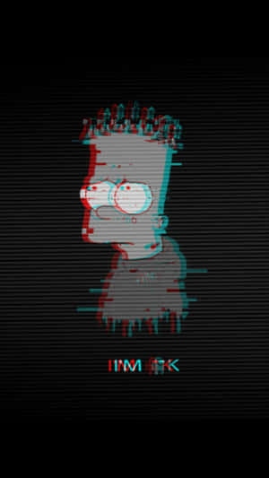 Sad Bart Simpson Despairs Over His Broken Phone. Wallpaper