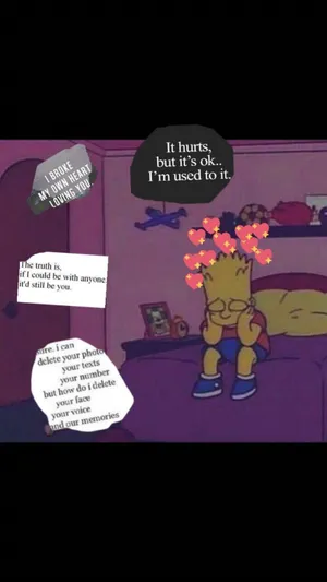 Sad Bart Simpson Phone Sad Quotes Wallpaper
