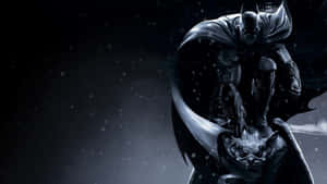 Sad Batman In Dark Night Wallpaper