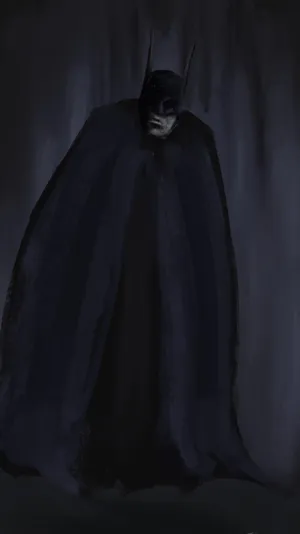 Sad Batman In Dark Shadows Wallpaper