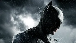 Sad Batman In Rain Wallpaper