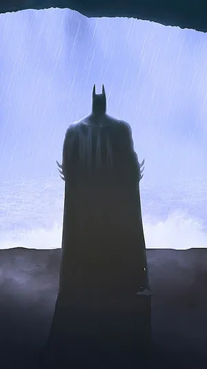 Sad Batman In The Rain Wallpaper