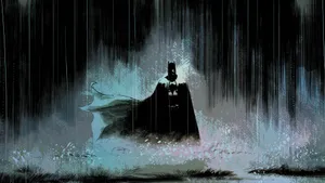 Sad Batman In The Rain Wallpaper