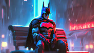 Sad Batman Reflecting Alone Wallpaper