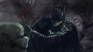 Sad Batman Reflecting Wallpaper