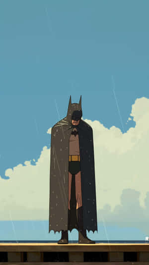 Sad Batman Standing Alone Wallpaper