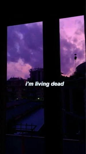 Sad Black And Purple Aesthetic Wallpaper