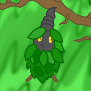 Sad Burmy On A Branch Wallpaper