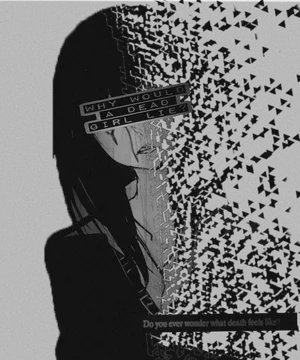 Sad Depressing Anime Quote Disintegrating Girl Wallpaper