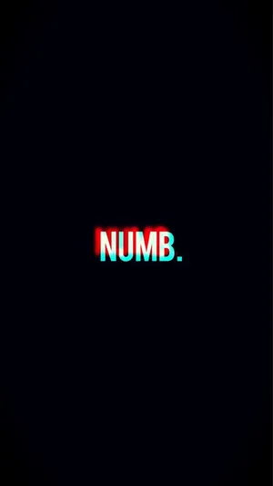 Sad Dope Glitch Numb Text Wallpaper