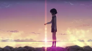 Sad Girl Trying To Be Optimistic Wallpaper