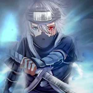 Sad Kakashi Bleeding Sharingan Eye Wallpaper