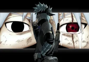 Sad Kakashi Looking Away In Contemplation Wallpaper