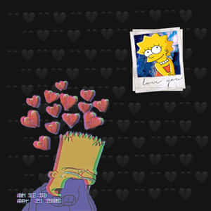 Sad Lisa Simpson Stares Into The Distance Wallpaper