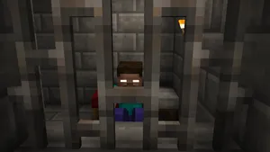 Sad Minecraft Herobrine Prison Wallpaper