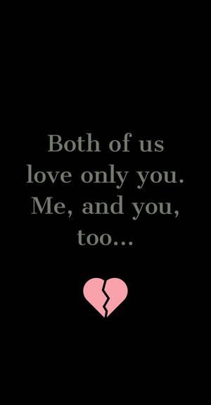 Sad Quote Broken Heart Black Wallpaper