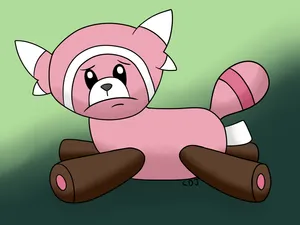 Sad Stufful Graphic Wallpaper