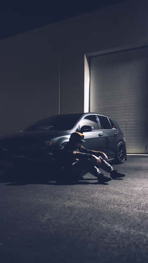 Sad Vibes Man Hoodie Garage Wallpaper