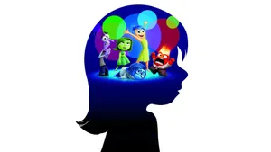 Sadness Inside Out Kid's Brain Wallpaper