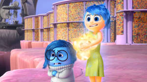 Sadness Inside Out Shiny Balls Wallpaper