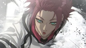 Sae Itoshi Intense Soccer Moment Wallpaper