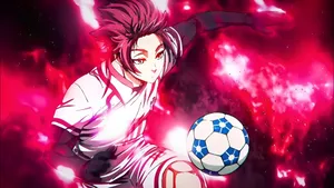 Sae Itoshi Soccer Action Wallpaper