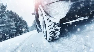 Safe Drive With Winter Tires Wallpaper