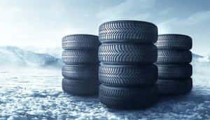 Safeguard Your Journey With Winter Tires Wallpaper