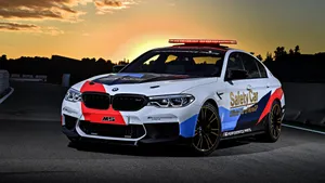 Safety Car On The Racetrack Wallpaper