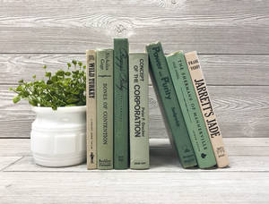 Sage Green Aesthetic Books Wallpaper