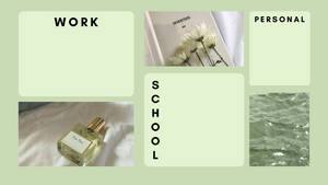 Sage Green Aesthetic Notepad Wallpaper