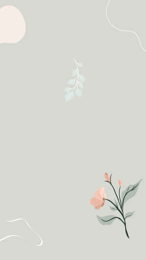 Sage Green Floral Abstract Wallpaper Wallpaper