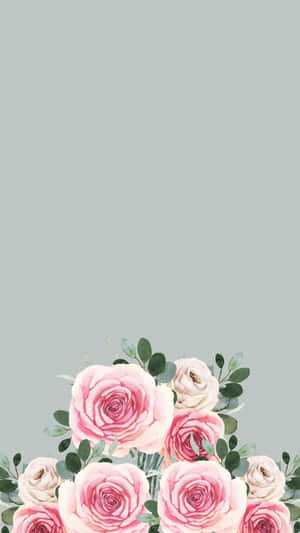 Sage Green Floral Background Wallpaper