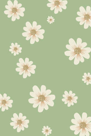 Sage Green Floral Pattern.jpg Wallpaper
