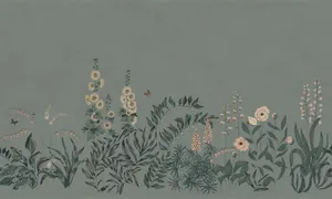 Sage Green Floral Wallpaper Wallpaper