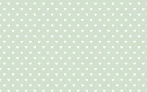 Sage Green Heart Pattern Background Wallpaper