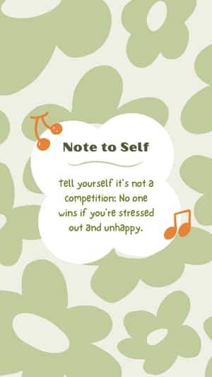 Sage Green Motivational Note Wallpaper Wallpaper