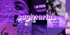 Sagittarius Aesthetic Purple Wallpaper
