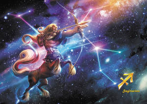 Sagittarius Zodiac 3d Centaur Art Wallpaper