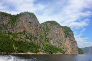 Saguenay Fjord Cliffside Scenery Wallpaper