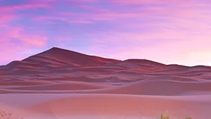 Sahara Pink Desert Morocco Wallpaper