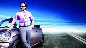 Saif Ali Khan In An Elegant Pose Wallpaper