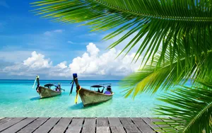 Sailing Adventures At Sunset Wallpaper