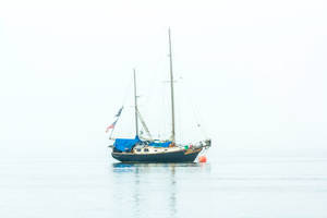 Sailing Boat Mooring Wallpaper