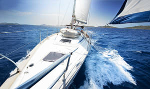 Sailing Front View Wallpaper