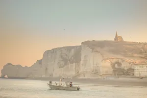 Sailing Near The White Cliffs Wallpaper