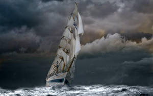 Sailing Ship Sts Mir Wallpaper