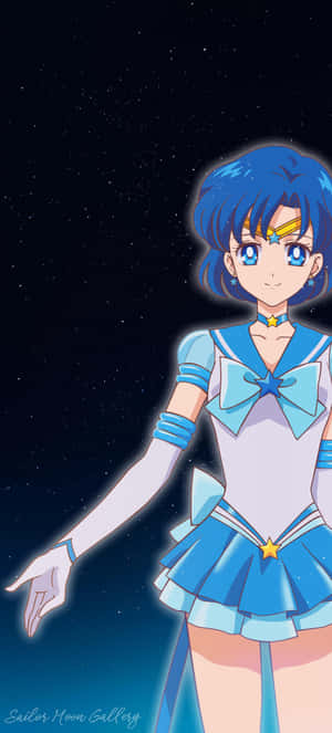 Sailor Mercury, A Guardian Of Love And Justice Wallpaper