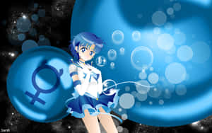 Sailor Mercury, Sailor Guardian Of Water, Knowledge And Wisdom Wallpaper