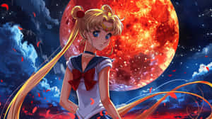 Sailor Moon Cosmic Backdrop Wallpaper